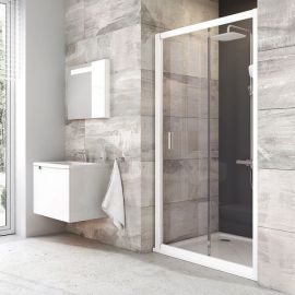 Ravak Blix BLDP2-110cm Shower Door Transparent White (0PVD0100Z1) | Ravak | prof.lv Viss Online