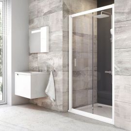 Ravak Blix BLDP2-110cm Shower Door Transparent White (0PVD0100Z1) | Shower doors and walls | prof.lv Viss Online