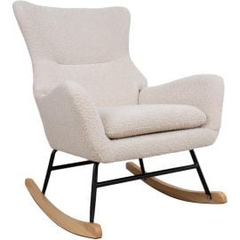 Šūpuļkrēsls Home4You Romy 80x69x96cm, Bēšs (65426) | Šūpuļkrēsli | prof.lv Viss Online