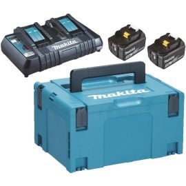 Makita 197629-2 Charger 18V + Batteries 2x18V, 5Ah | Battery and charger kits | prof.lv Viss Online