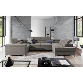 Eltap Thiago Paros Corner Pull-Out Sofa 43x208x88cm, Beige (Th_67) | Corner couches | prof.lv Viss Online