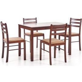 Halmar New Starter 2 Dining Room Set Table + 4 Chairs Espresso/Brown (V-CH-STARTER_NEW_2-ESPRESSO) | Dining room sets | prof.lv Viss Online