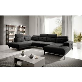 Eltap Bretan Vero Corner Sofa 205x350x107cm, Black (CO-BRE-LT-10VER) | Corner couches | prof.lv Viss Online