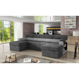 Eltap Markos Dora/ Dora Corner Pull-Out Sofa 57x314x86cm, Grey (M01) | Living room furniture | prof.lv Viss Online