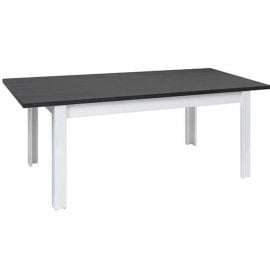 Черно-белый раскладной стол Hesen 160x90 см | Кухонные столы | prof.lv Viss Online
