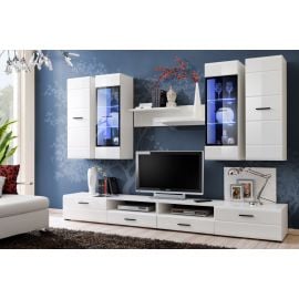Шкаф Halmar Lauren, 36x38x107 см, белый (FUR-LAUREN-BI/BIP-KPL) | Комплекты мебели для гостиной | prof.lv Viss Online
