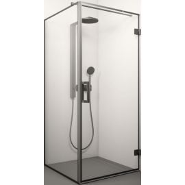 Monika Deep 1 90x90cm H=200cm Square Shower Enclosure Transparent Black (90x90MON_BD) | Shower cabines | prof.lv Viss Online