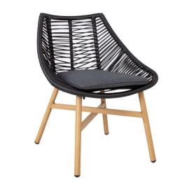 Дачное кресло Helsinki 64x65x84 см, черное (20532) | Садовые стулья | prof.lv Viss Online