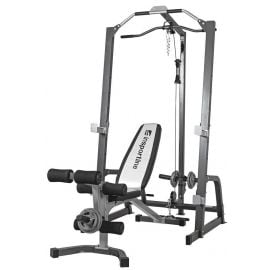 Insportline PW60 Training Bench with Weight Bar Stand Black/White (20817) | Training benches | prof.lv Viss Online