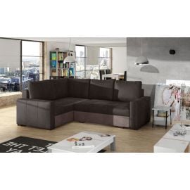 Stūra Dīvāns Izlaižams Eltap Corona Monolith 162x235x90cm Kreisais Stūris Tumši Brūns/Brūns (Cor_28) | Izvelkamie dīvāni | prof.lv Viss Online