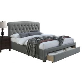 Кровать Avanti Halmar для двуспальной кровати 160x200 см, без матраса, серого цвета | Kровати | prof.lv Viss Online