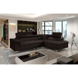 Eltap Eridano Monolith Corner Pull-Out Sofa 202x275x90cm, Brown (ERI_07) | Sofas | prof.lv Viss Online