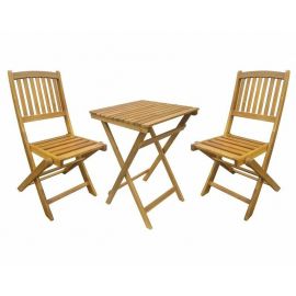 Dārza Mēbeļu Komplekts Home4you Gwen, Galds + 2 krēsli, Ozola (K13580) | Outdoor furniture sets | prof.lv Viss Online