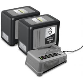 Набор стартерного комплекта Karcher Battery Power+ 36/60 36/75 Зарядное устройство 36V + Аккумуляторы 2x36V, 6Ah (2.445-071.0) | Комплекты аккумуляторов и зарядных устройств | prof.lv Viss Online