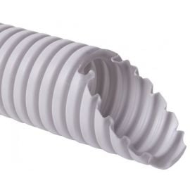 Corrugated Conduit 20mm with Drawstring, Grey (1420_K50D) | Installation pipes and fasteners | prof.lv Viss Online