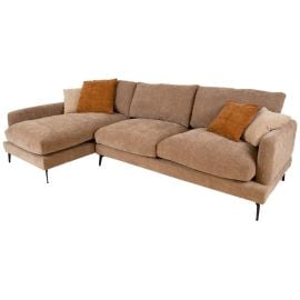 Stūra dīvāns Home4You Daisy LC 98/165x293x88cm, Kreisais stūris, Bēšs (34682) | Mīkstās mēbeles | prof.lv Viss Online