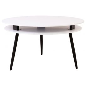 Black Red White Fredo Coffee Table 90x90cm, White/Black | Tables | prof.lv Viss Online