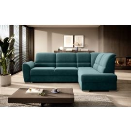 Eltap Siber Velvetmat Corner Pull-Out Sofa 186x270x93cm, Green (CO-SIB-RT-38VE) | Living room furniture | prof.lv Viss Online