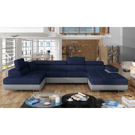 Eltap Rodrigo Kronos/Paros Corner Pull-Out Sofa 58x345x90cm, Blue (Rod_24) | Corner couches | prof.lv Viss Online