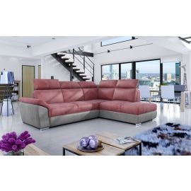 Eltap Loreto Monolith/Monolith Corner Pull-Out Sofa 60x260x102cm, Pink (Lor_24) | Sofas | prof.lv Viss Online