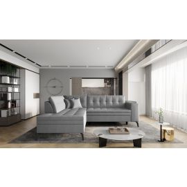 Eltap Lanvin Flores Corner Pull-Out Sofa 210x260x93cm, Grey (CO-LAN-LT-04FL) | Corner couches | prof.lv Viss Online