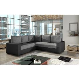 Stūra Dīvāns Izlaižams Eltap Canis Sawana/Soft 235x235x90cm Tumši Pelēks/Melns (Can06) | Izvelkamie dīvāni | prof.lv Viss Online