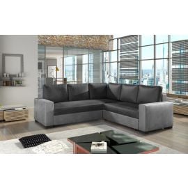 Stūra Dīvāns Izlaižams Eltap Canis Monolith 235x235x90cm Tumši Pelēks/Pelēks (Can16) | Izvelkamie dīvāni | prof.lv Viss Online