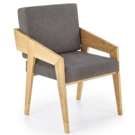 Halmar Freedom Relaxing Chair Grey/Oak | Lounge chairs | prof.lv Viss Online
