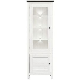 Black Red White Hesen Display Cabinet, 203x71x44cm, White (S515-REG1W1D/20/7-MSJ/SOL) | Display cabinets | prof.lv Viss Online
