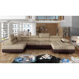 Eltap Rodrigo Berlin/Soft Corner Pull-Out Sofa 58x345x90cm, Beige (Rod_16) | Corner couches | prof.lv Viss Online