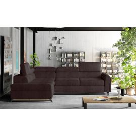 Stūra Dīvāns Izvelkams Eltap Kairos Kronos 197x265x95cm Kreisais Stūris Brūns (Kr_50) | Izvelkamie dīvāni | prof.lv Viss Online