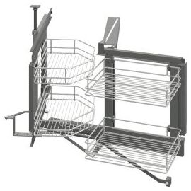 HAFELE Pull-Out Corner Basket 900 x 495, Right​ (542.00.203) | Kitchen fittings | prof.lv Viss Online