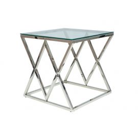 Zegna B Glass Coffee Table, 55x55x55cm, Grey (ZEGNABS) | Glass tables | prof.lv Viss Online