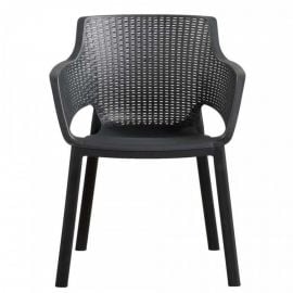 Keter Garden Chair Eva 57.7x62.5x79, Grey (29210109939) | Garden chairs | prof.lv Viss Online