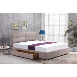 Halmar Merida Double Bed 160x200cm, Without Mattress, Beige | Halmar | prof.lv Viss Online