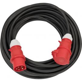 Brennenstuhl Extension Cable with Ground 25m, 5x4mm², Black (1168500&BRE) | Extension Cable Reel | prof.lv Viss Online