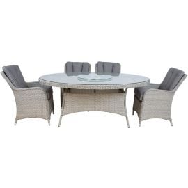 Комплект мебели Home4You Ascot бежево-серый (K25223) | Комплекты садовой мебели | prof.lv Viss Online