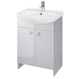 Cersanit Rubid 60 bathroom sink with cabinet Cersania 60 Grey/White (S801-261-DSM) | Sinks with Cabinet | prof.lv Viss Online