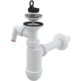 Alca A410P Bathroom Sink Drain 32mm White/Chrome/Black (2101063) | Siphons for sinks | prof.lv Viss Online