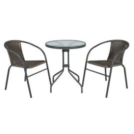 Home4you Bistro Balcony Set Grey | Outdoor furniture sets | prof.lv Viss Online