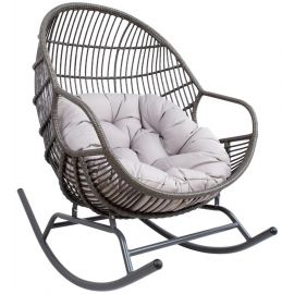 Home4you Egg Garden Swing Chair 134x87x122cm, Brown (28077) | Hanging swing chairs | prof.lv Viss Online