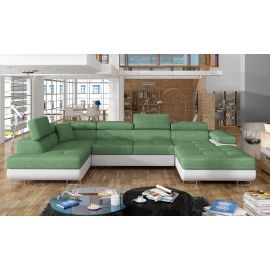 Stūra Dīvāns Izvelkams Eltap Rodrigo Soro/Soft 58x345x90cm, Zaļš (Rod_22) | Stūra dīvāni | prof.lv Viss Online