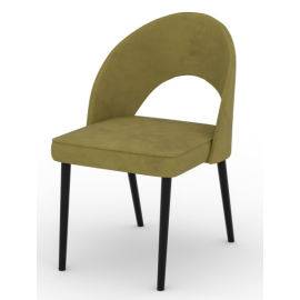 Virtuves Krēsls Adrk Rodos 82 48x49x82.5cm, Melns/Dzeltens (CH-ROD-82-B) | Adrk | prof.lv Viss Online