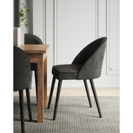 Virtuves Krēsls Adrk Rodos 84 45x48x83cm, Melns (CH-ROD-84-B) | Adrk | prof.lv Viss Online