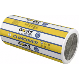 Minerālvates paklājs Isover ClimCover CR Alu 2 (KIM-AL) ar alumīnija foliju | Izolācija ventilācijai | prof.lv Viss Online