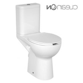 Cersanit Etiuda 010 Toilet Bowl Clean on (Rimless) with Horizontal (90°) Outlet, without Seat, White, K11-0221 | Toilet bowls | prof.lv Viss Online