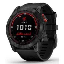 Garmin fenix 7X Solar Smartwatch 51mm Dark Grey/Black (010-02541-01) | Watches | prof.lv Viss Online