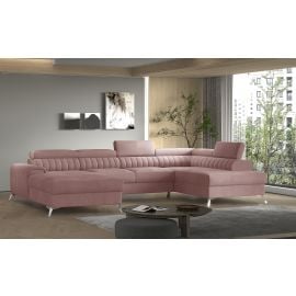 Eltap Lacante Cloud Corner Pull-Out Sofa 202x354x92cm, Pink (CO-LAC-RT-24NU) | Sofas | prof.lv Viss Online