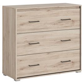 Black Red White Ronse Chest of Drawers 40.5x97.5x90cm, Oak/Grey | Commodes | prof.lv Viss Online