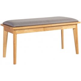 Home4You Bedside Table Jonna, 40x92x45cm, Grey/Oak (10516) | Upholstered furniture | prof.lv Viss Online